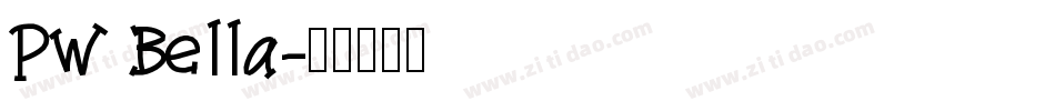 PW Bella字体转换